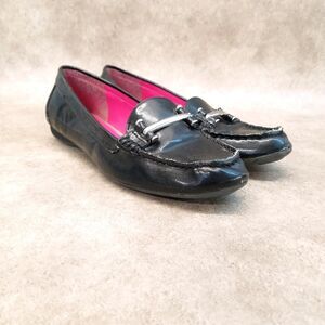 CHAPS Womens Connie  Size 8 Black Synthetic Slip On Loafer Flats